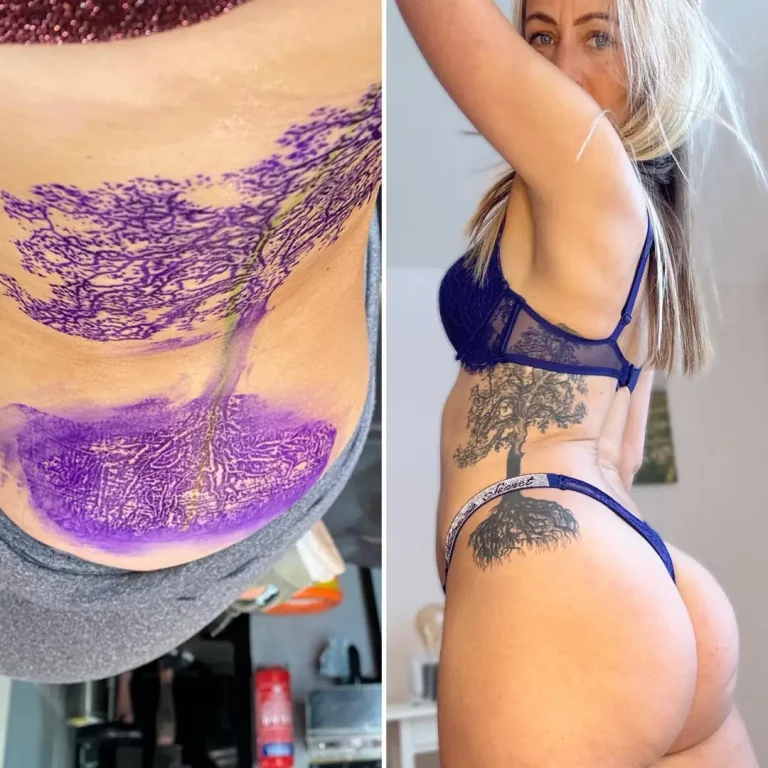 Before & After: Tattooed Ribs & That Ass! 😈