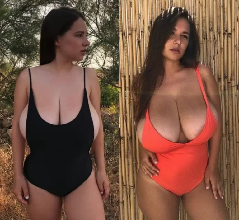 Black One-Piece vs. Orange: Which Reveals Those Juicy Assets Best? Come See More!