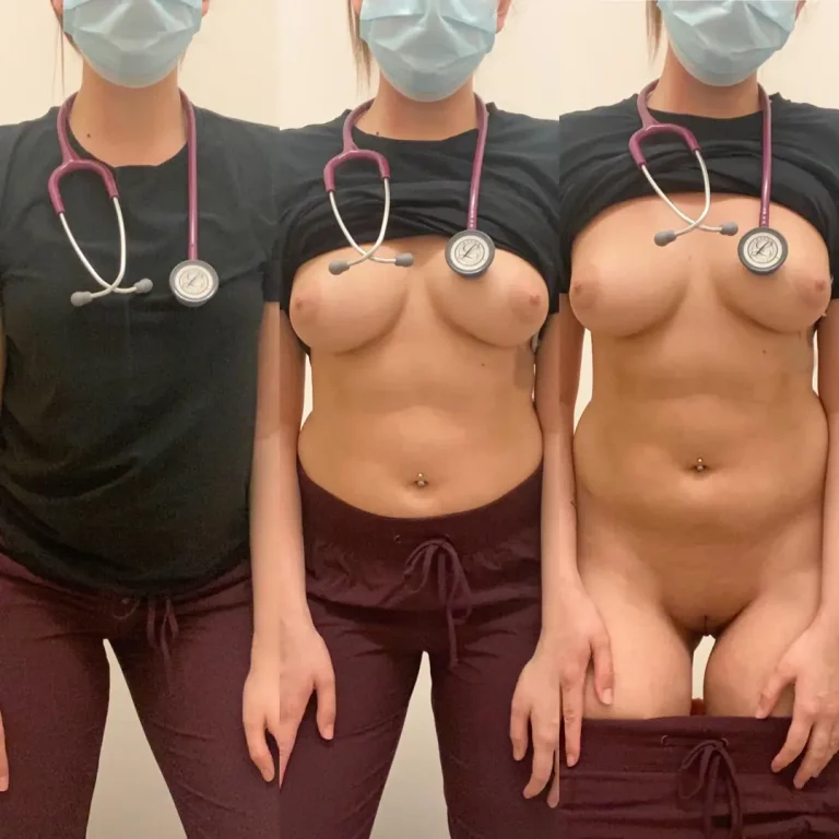 Canadian Nurse's Hot PPE Fantasy: Gloves, Masks, and a Wet Surprise