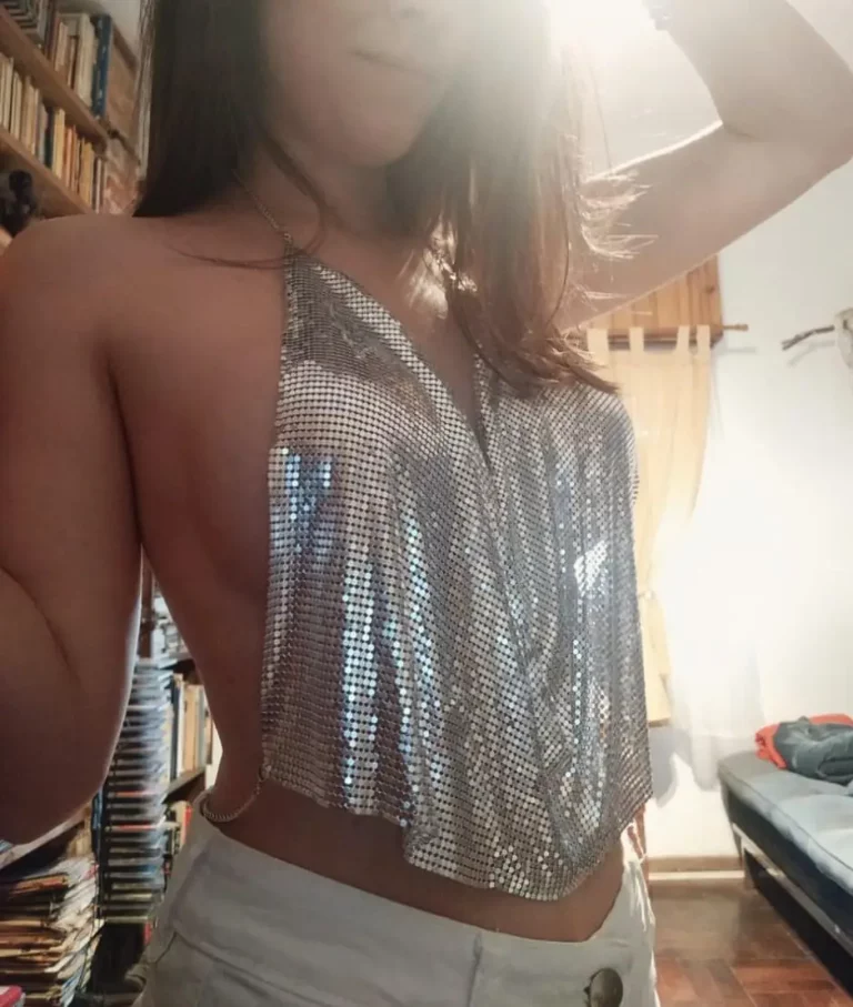 Chain Top Tease: Date Night Dreams & Nipple Perfection!