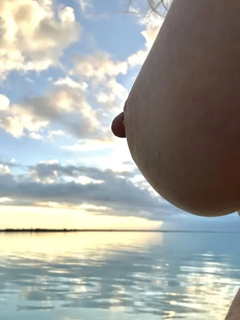 Glass: Sexy Tan Lines, Black Strap, & That Nipple Could Cut Glass!