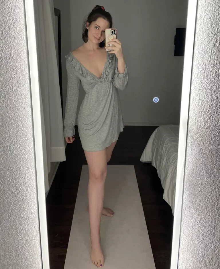 Gray Dress, Dimples, and a Peek? You're Here For This!
