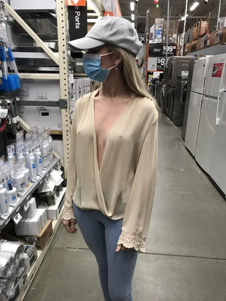 Home Depot Hottie: Blouse, Nipples, and an Open Invite 😉