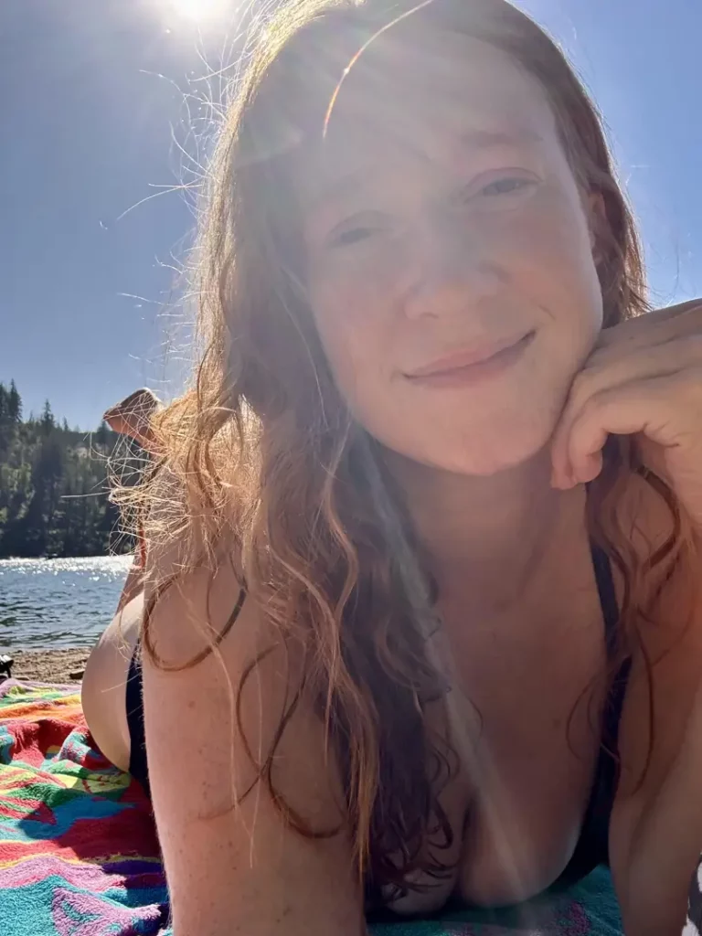 Lake Day Goddess: Sun-Kissed & Stunning 🔥 Who Wants a Closer Look?