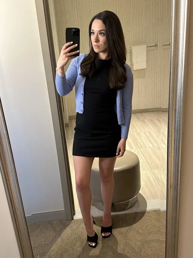 Legs, Feet, and a Black Dress that Made Me Hard!
