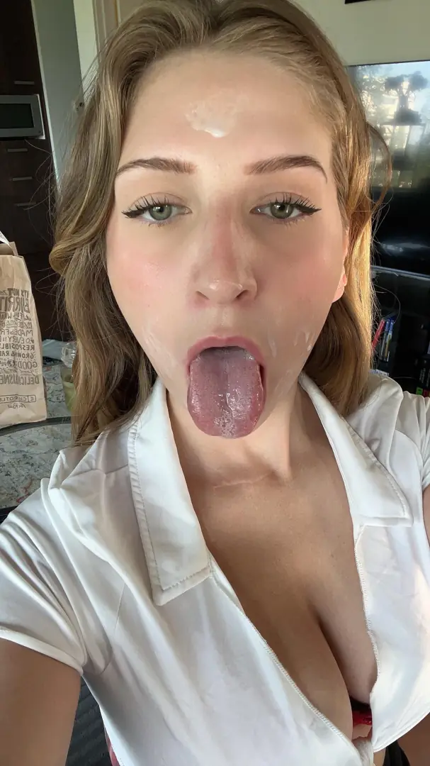 My Mouth and Face: Ready to Catch Your Glorious Cum Mess