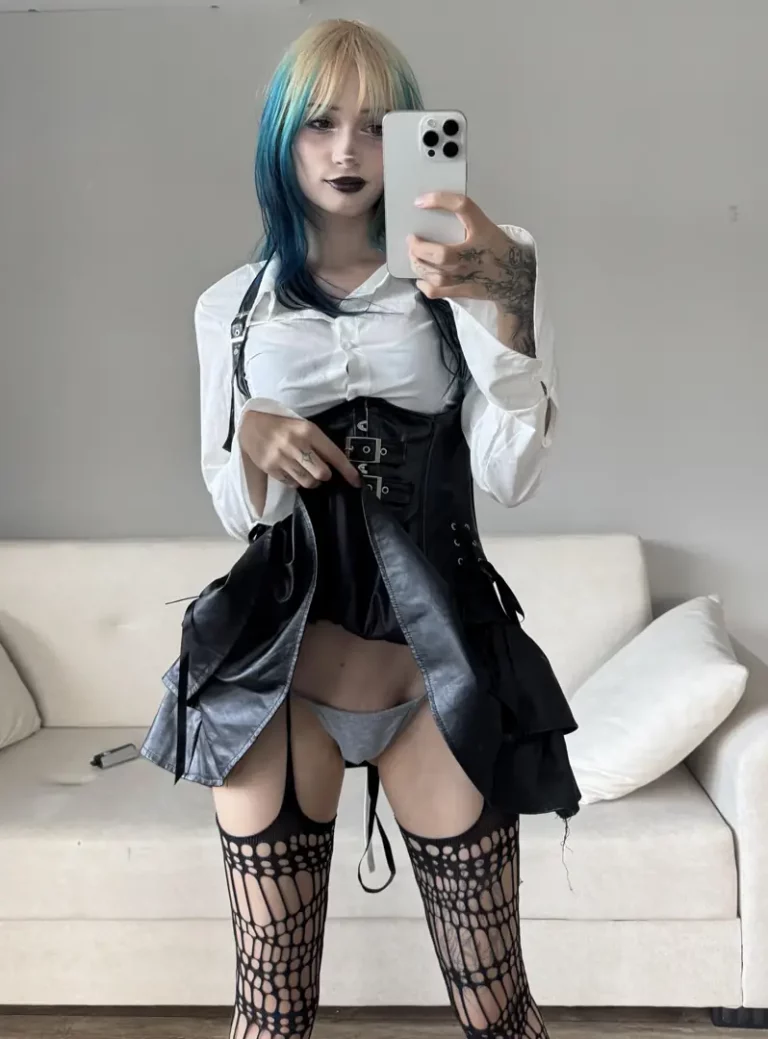 Neon Hair, Cute Panties, and Meaty Mistress