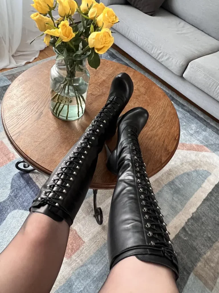 New Leather & Dirty Desires: Feeling the Heat in My Boots