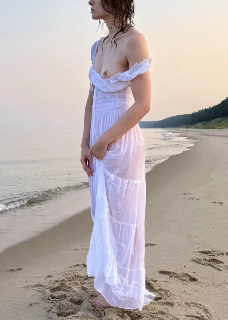 Nymph by the Shore: Siren's Call & Ocean's Kiss 🔥