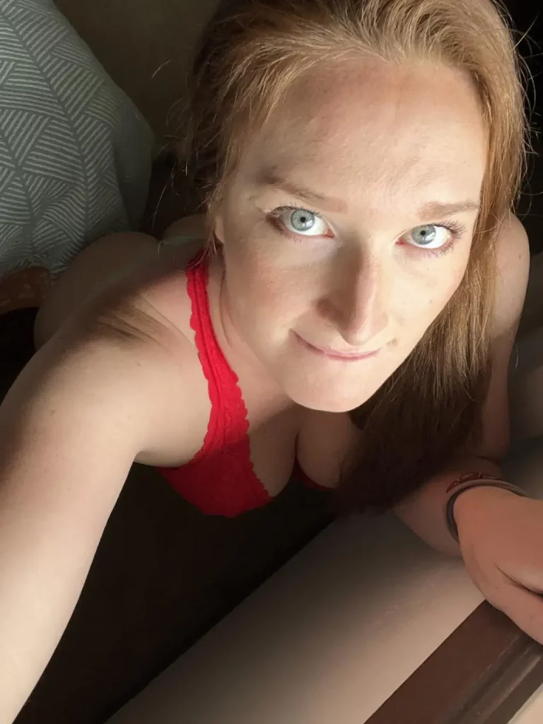 Redhead's Freckled Invitation: Come Taste This!